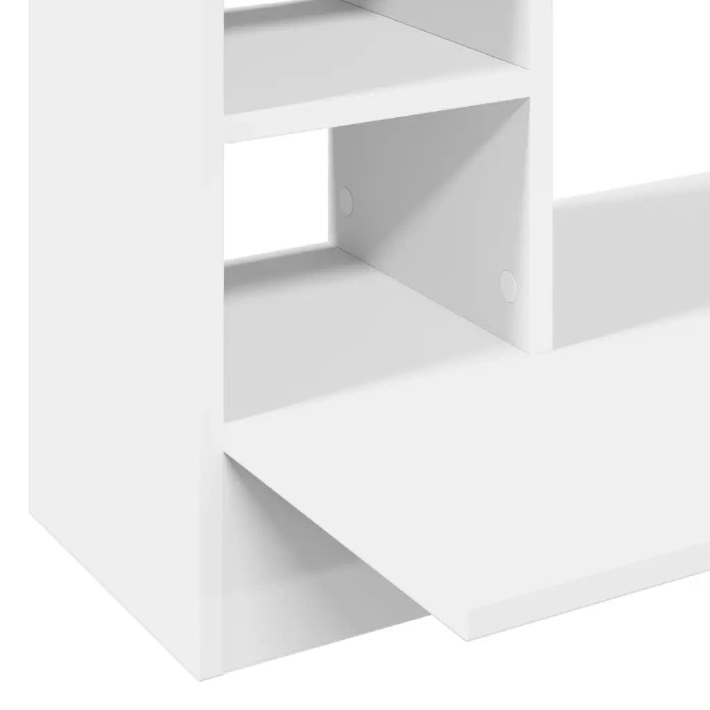 vidaXL Scrivania a Parete Bianca 105x48x75 cm in Legno Multistrato