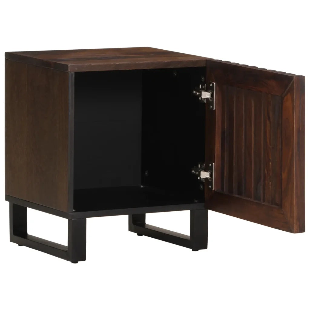 Comodini 2pz 40x34x46 cm in Legno Massello di Mango 377421