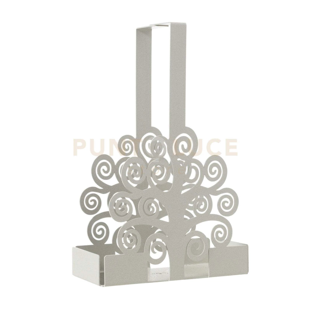 porta bicchieri albero della vita Avorio in Ferro 8x16x27cmh
