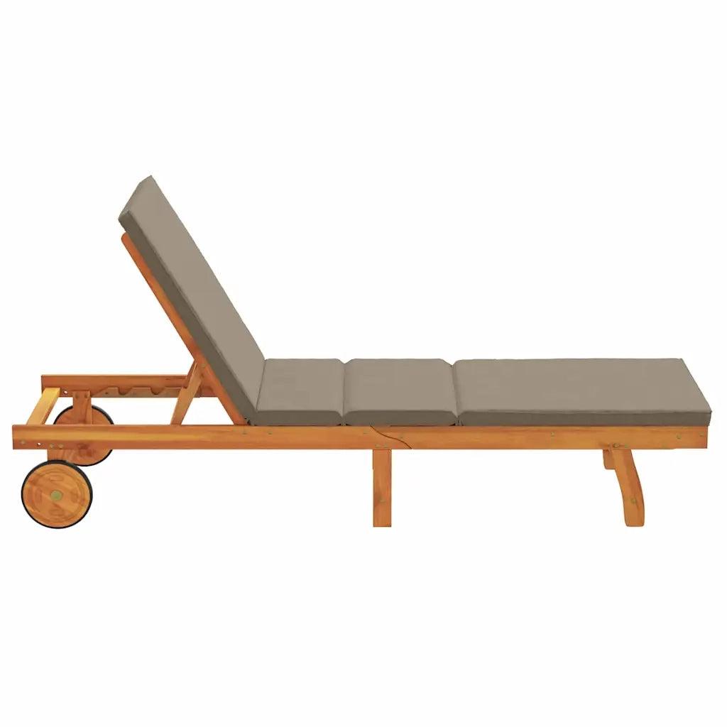 Lettino da Lettino sole | Sdraio da giardino | Lettino da sole Marrone 199 x 63 x 85 cm