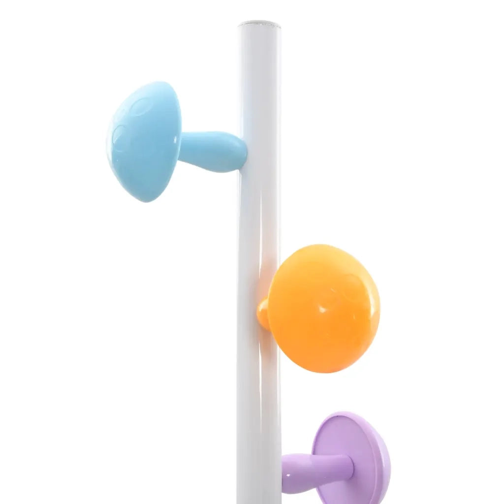 Appendiabiti Bianco 172 cm in Ferro Verniciato a Polvere 377096
