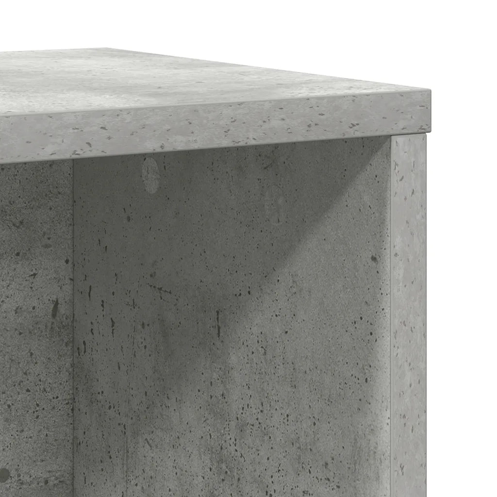 vidaXL Libreria Grigio Cemento 60x24x76,5 cm in Legno Multistrato