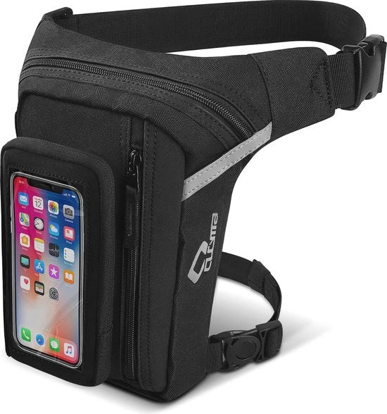 Zak da toletto e tasca da sella per attività all'aperto, moto e viaggi (nero)