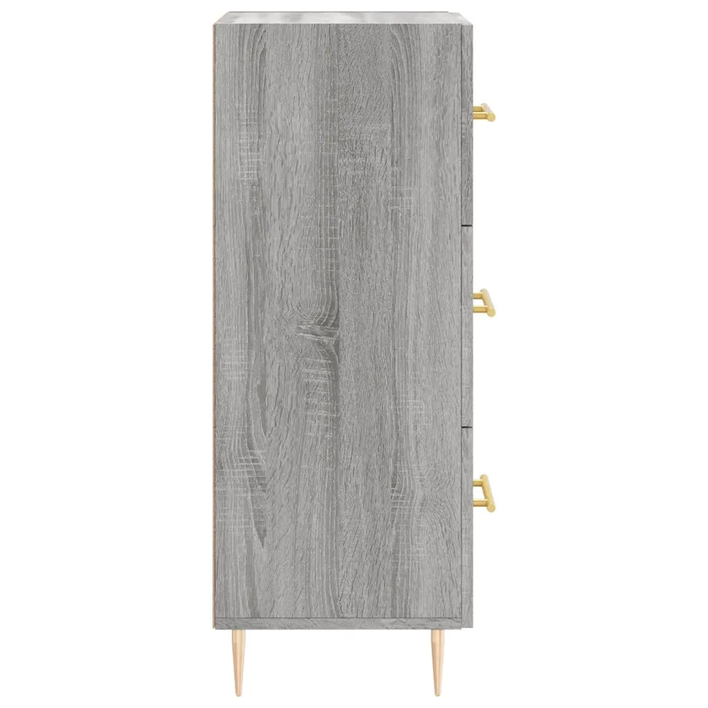 Credenza | Madia | Buffet da pranzo | Armadio da pranzo Grigio Sonoma 34,5x34x90 cm in Legno Multistrato