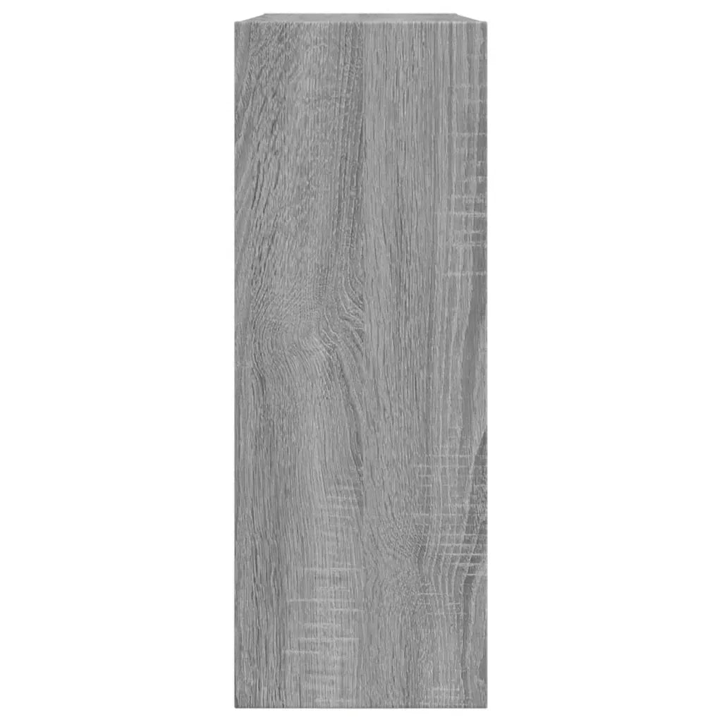 Scarpiera-Scaffale per scarpe Grigio Sonoma 80x21x57 cm in Legno Multistrato