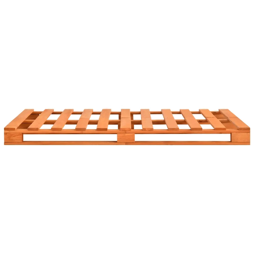 Giroletto in Pallet Marrone Legno Massello di Pino 180x200 cm 285267