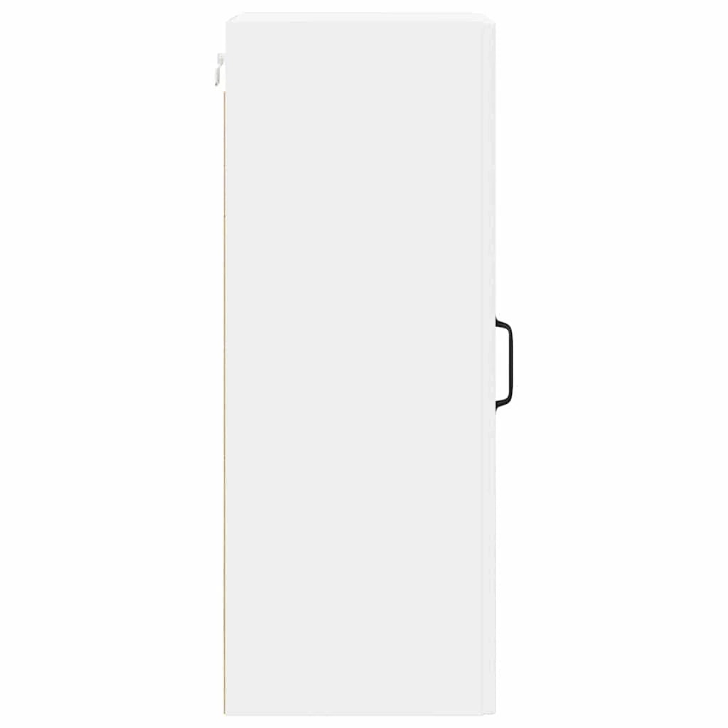 Set di 2 pensili da cucina moderni 30 x 31 x 80 cm pratici per riporre oggetti stile pulito in legno composito bianco 02_0054024