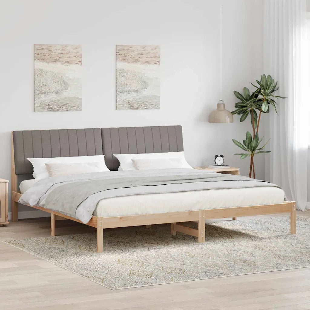 Struttura del letto Marrone 200 x 200 cm Pino massello 3394401