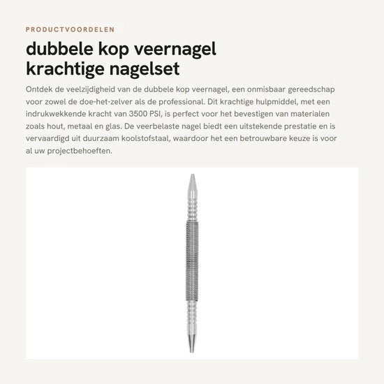 Set di punte per unghie professionale - 3500 PSI di forza di impatto - acciaio carbonio - portatile - progettazione efficiente