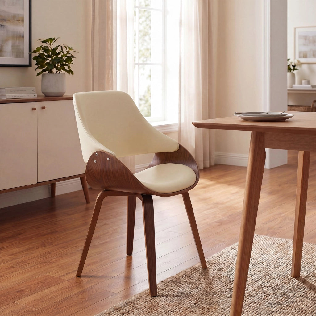 Sedia per sala da pranzo Vangale in ecopelle 1