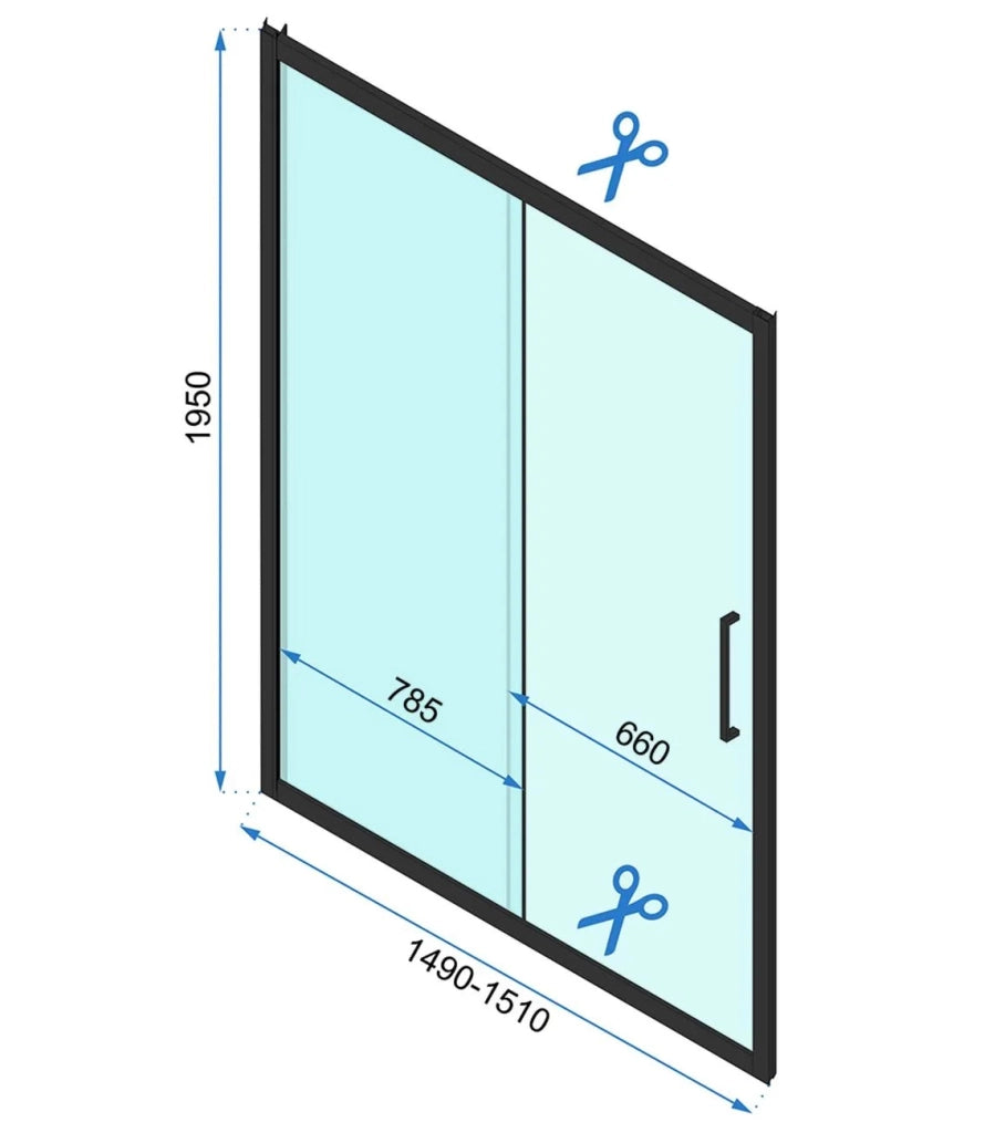 Cabina Doccia Rapid Slide Chrom 130x80