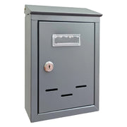 CASSETTA POSTALE 'MAGNOLIA' cm 20,5x6,8x H.30 - grigio argento  - KASART