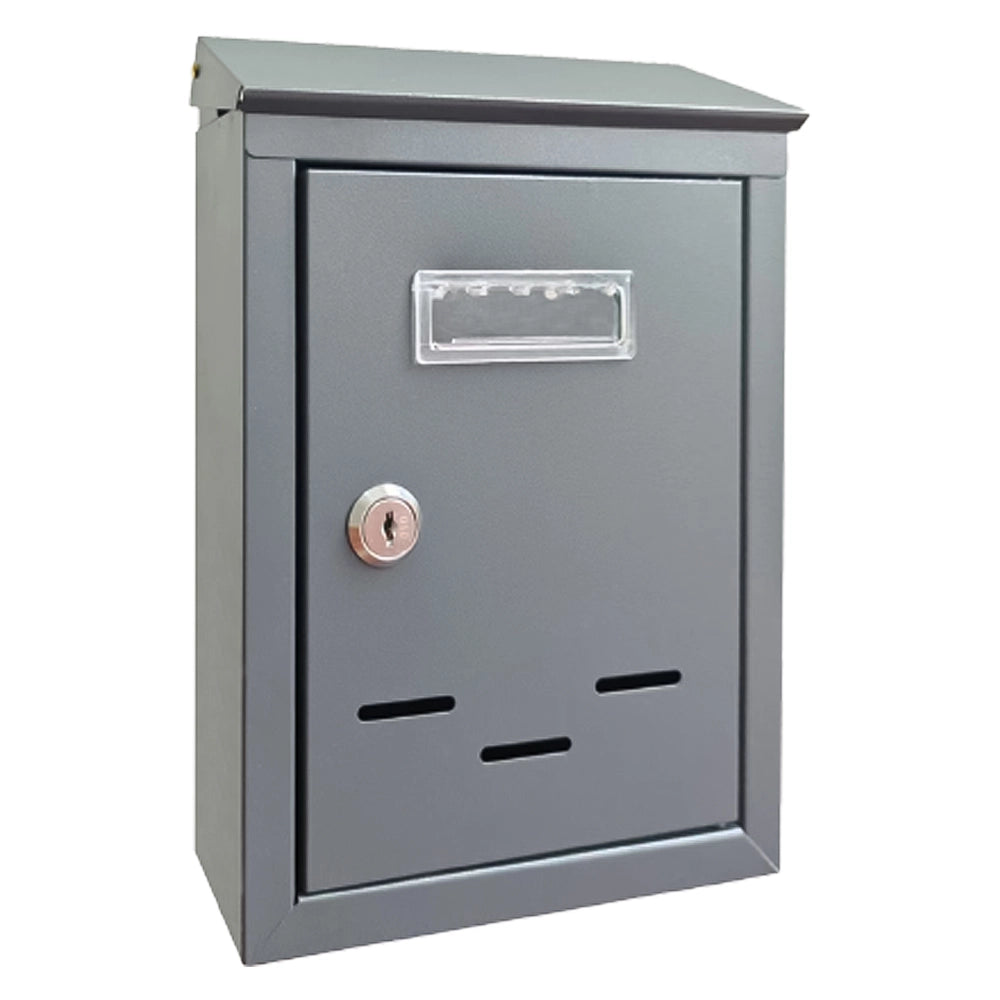 CASSETTA POSTALE 'MAGNOLIA' cm 20,5x6,8x H.30 - grigio argento  - KASART