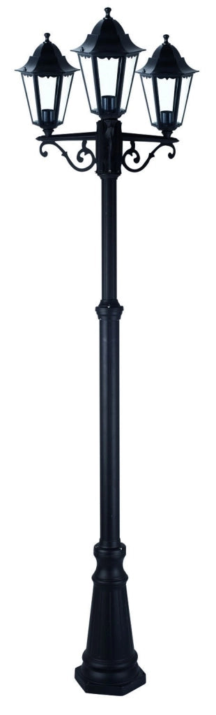 LAMPIONE SU PALO SERIE MINERVA 3 LUCI 208 H Cm.