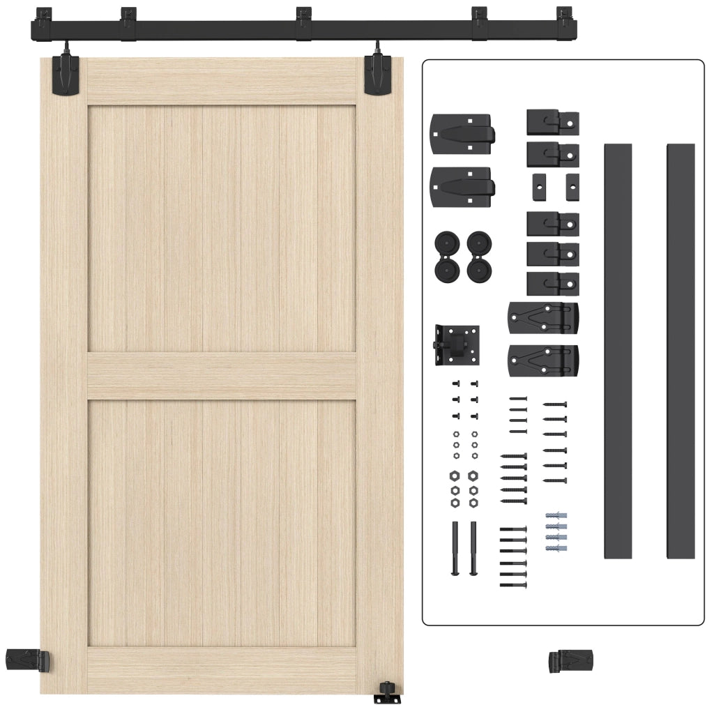 Set Scorrevoli per Porte Armadio ¨C Zephmum ¨C 183 cm Nero