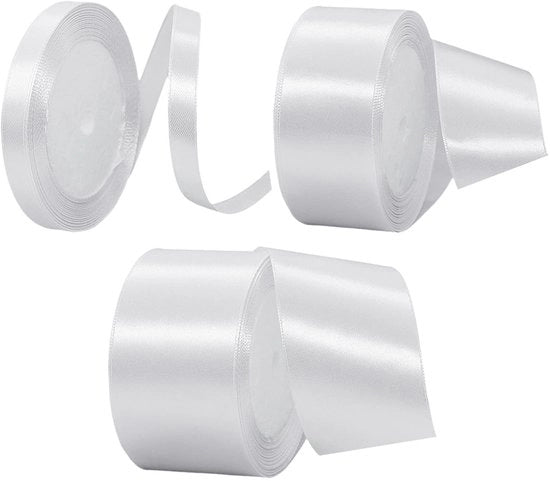 Decorazioni per feste - Linten in poliestere - 3 rotoli - Confezione regalo - Decorazioni per matrimoni - Materiali artigianali DIY - Poliestere duraturo - Linten decorativi