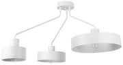 Plafoniera loft bianca Jumbo metallo 3xE27 Sigma Lighting