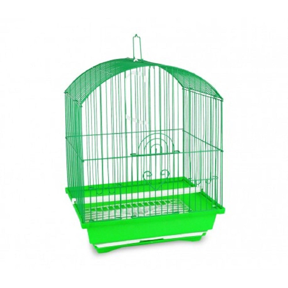 Trade Shop - Gabbia Per Uccelli 43.5 X 28.5 X 22 Cm Di Piccole Dimensioni Mangiatoie Incluse -