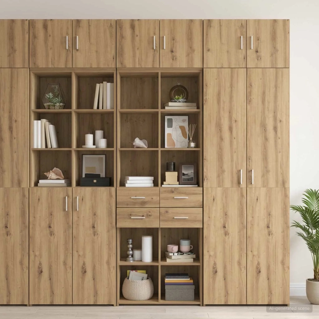 Armadio per la conservazione con ripiani Rovere Artigianale 3446671