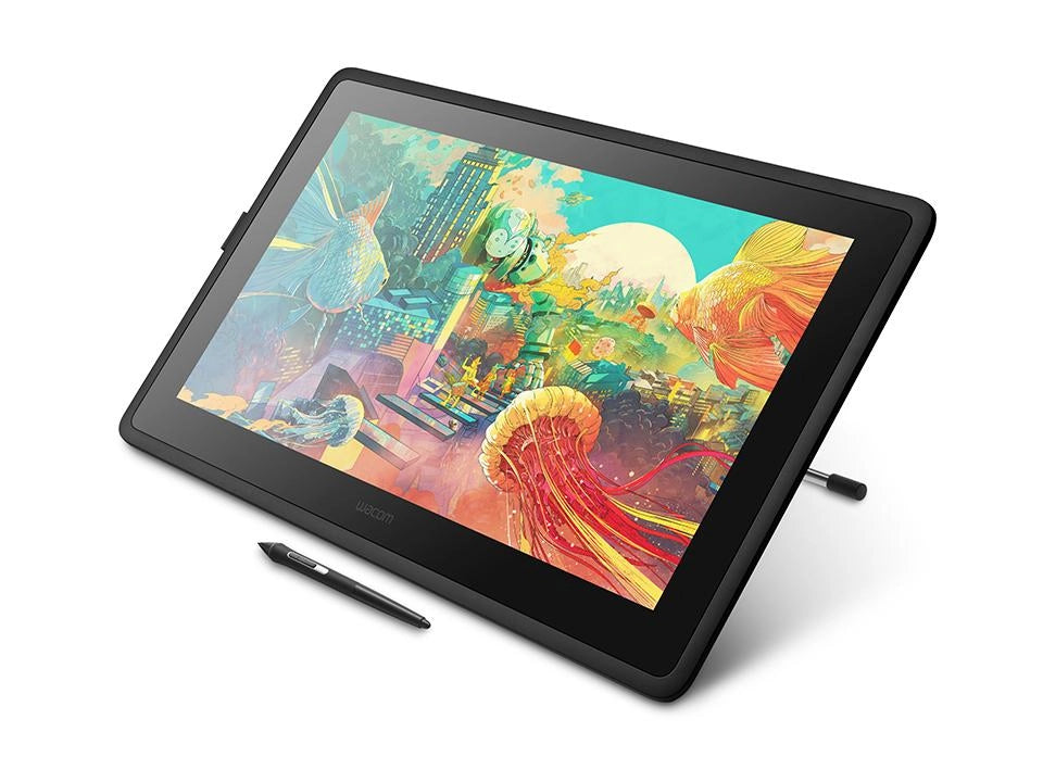 wacom cintiq 22, display full hd da 1.920 x 1.080 interattivo con penna di precisione wacom pro pen 2, comp, supporto regolabile per illustrare e disegnare, colori vivi e android 6.0 marshmallow [classe di efficienza energetica e]  - DTK2260K0A