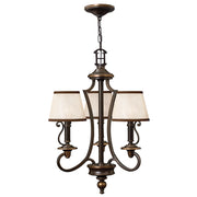 Lampadario Plymouth bronzo antico 3xE14 40W Hinkley