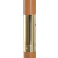 Ombrellone 2x3 m da Giardino Impermeabile, in Legno e Poliestere 180G, Beige