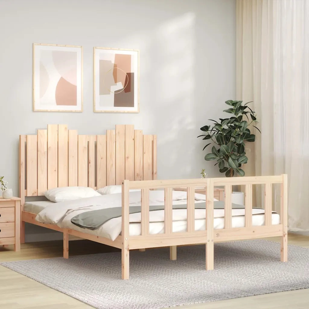 Giroletto senza Materasso 140x200 cm in Legno Massello di Pino 3192296