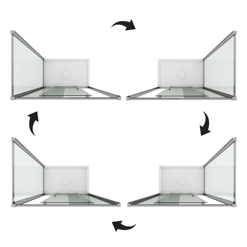 Box Doccia 75x100 CM H185 trasparente mod. Replay Duo 1 Anta