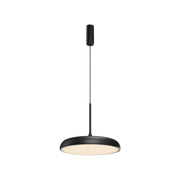 Maytoni Lampadario moderno Gerhard 1 luce LED integrato nero metallo diffusore acrilico