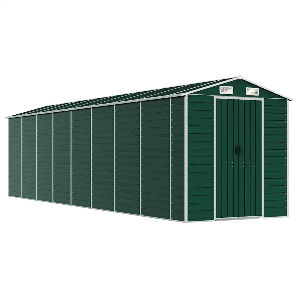 Capanno da Giardino Verde 191x725x198 cm in Acciaio Zincatocod mxl 74482