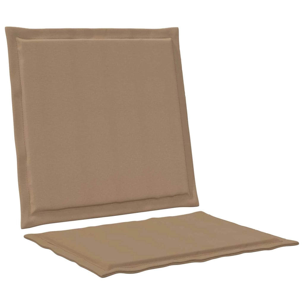 Cuscini per Seduta e Schienale 2 pcs Tortora 47 x 45 x 2 cm 899975