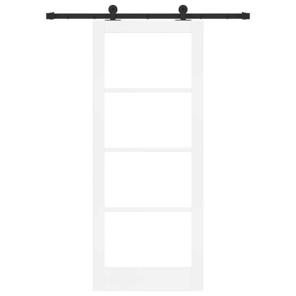 Porta scorrevole  con set di accessori 'ORKDAL'Bianca 83x202 cm