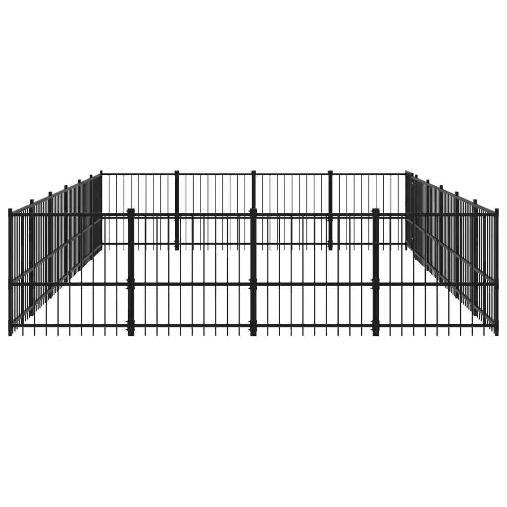 Gabbia per Cani da Esterno in Acciaio 22,58 m² 3124628