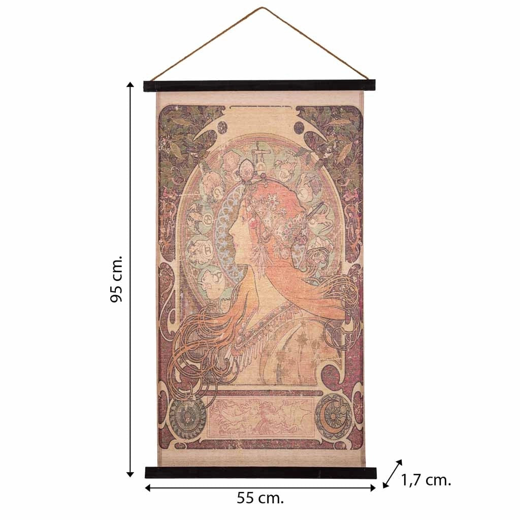 Tela su pergamena 55x95x1,7 cm