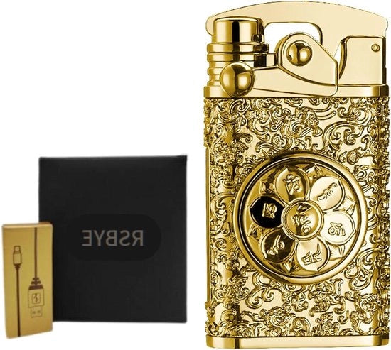 Anastektori Elettrico USB Ricaricabile a Plasma - Doppia Bozza - Unisex - Giallo