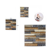 Trade Shop - 3d Piastrella Mattonella Adesivo Da Parete Muro Pannello 30x30cm 64382 -