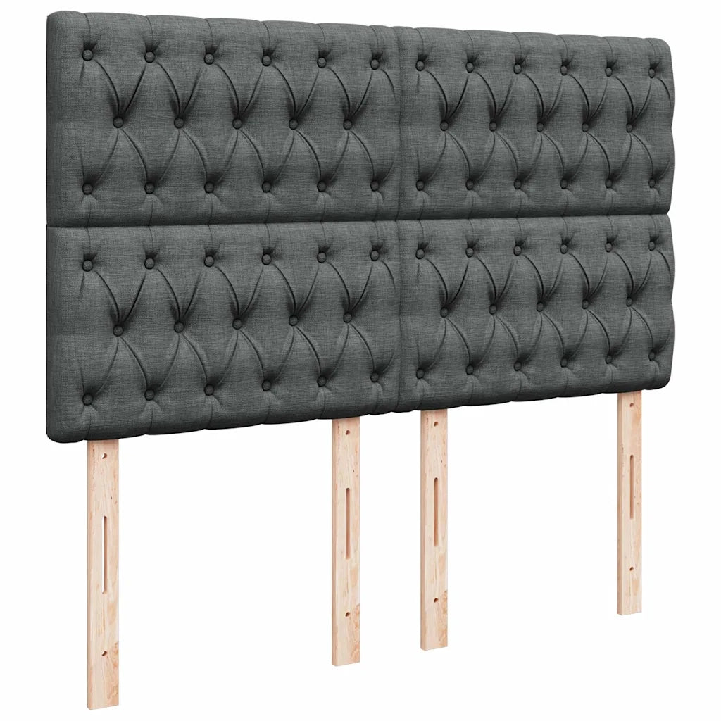 Struttura Letto Pouf con Materasso 140x200 cm in Tessuto 3313245