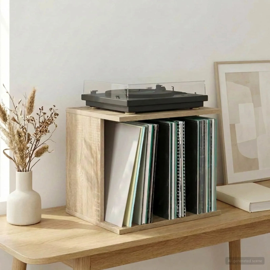 Storage per dischi in vinile Rovere Sonoma 42 x 33 x 36 cm 8012836