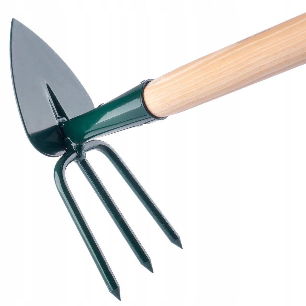 Zappa da giardino KADAX per scavare con forca da 8 cm e gancio da 115 cm