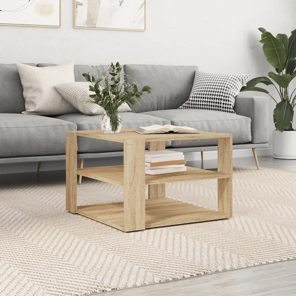 Tavolino salotto | Tavolino da caff¨¨ | Tavolino da Soggiorno Rovere Sonoma 58x58x40cm Legno Multistrato