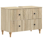 Armadio per Lavabo da Bagno ALKMAAR Rovere Sonoma 896137