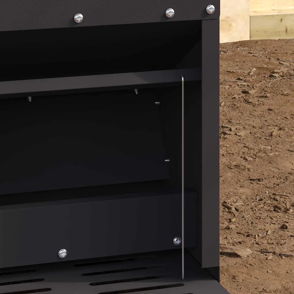 Mangiatore a Pedale per Pollo Nero 25 x 42 x 40 cm CFW1057013
