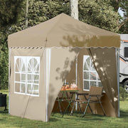 Tenda per feste a pop-up 195 x 195 x 245 cm Crema