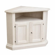 Porta tv angolare in legno classico 2 porte grezzo l.73 x 73 h.86 (927) - Mobili 2G