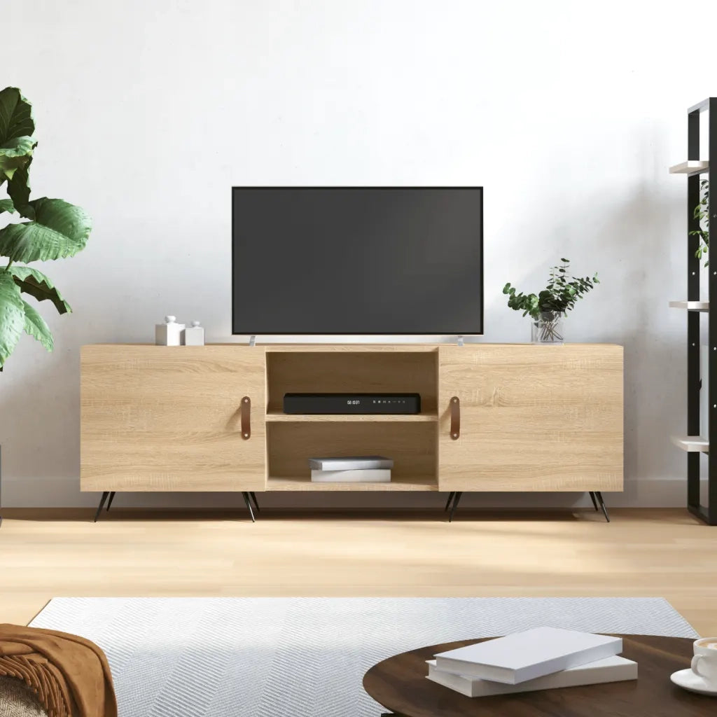 Mobile Porta TV-Mobile per TV-Credenza TV Rovere Sonoma 150x30x50 cm in Legno Multistrato 773907