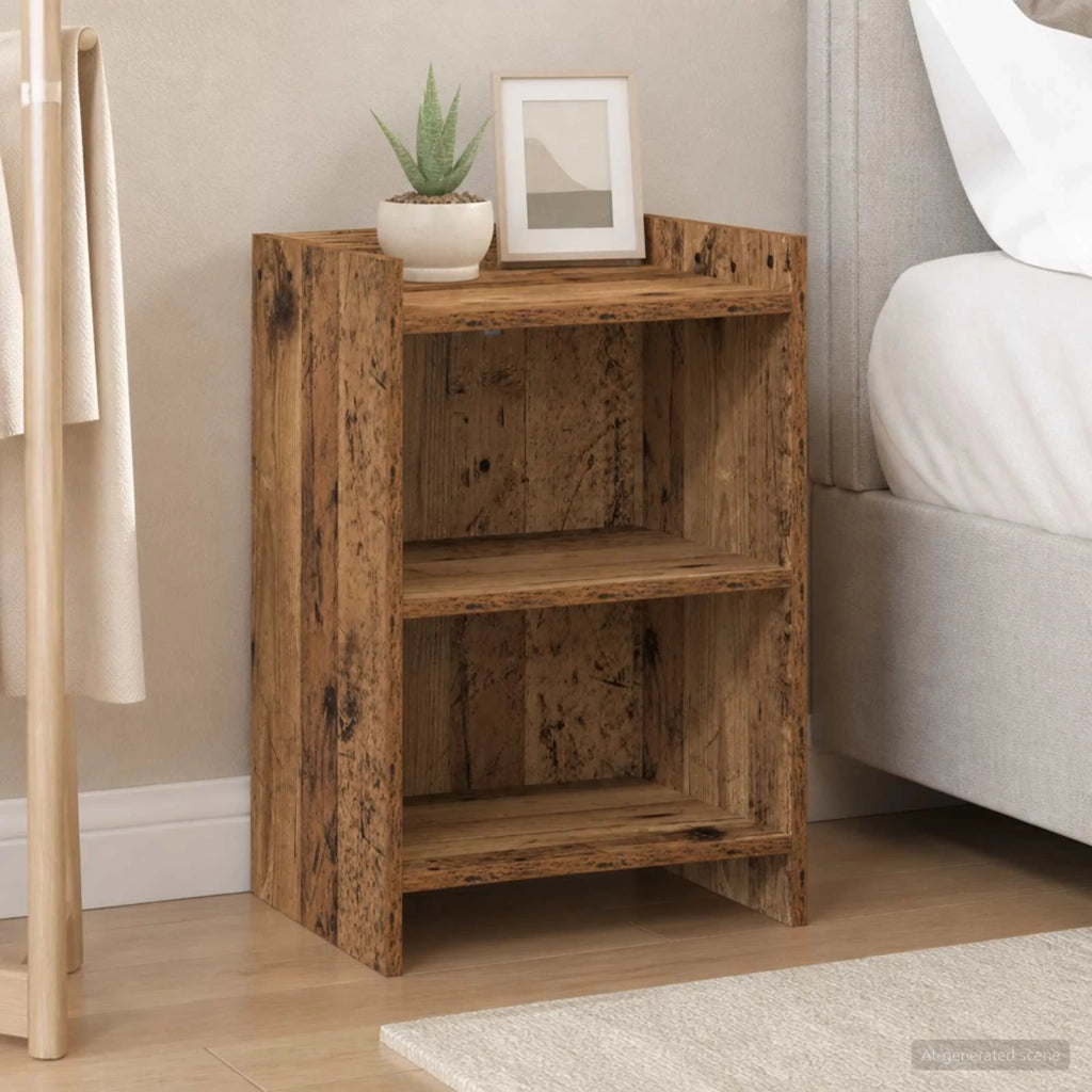 Comodini 2 pz Legno antico 40 x 30 x 60 cm Legno ingegnerizzato 8011008