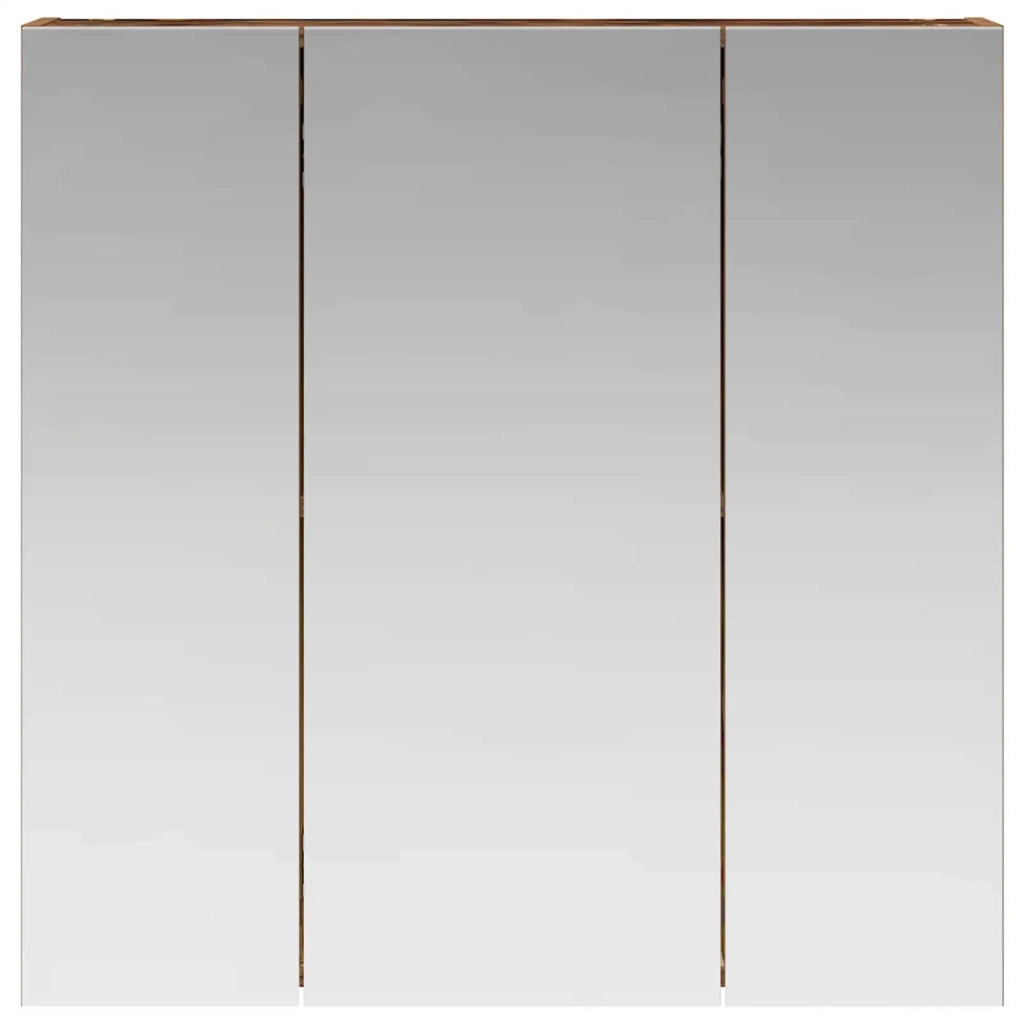 Mobiletto per specchio da bagno Legno vecchio 70 x 14,5 x 70 cm 889093