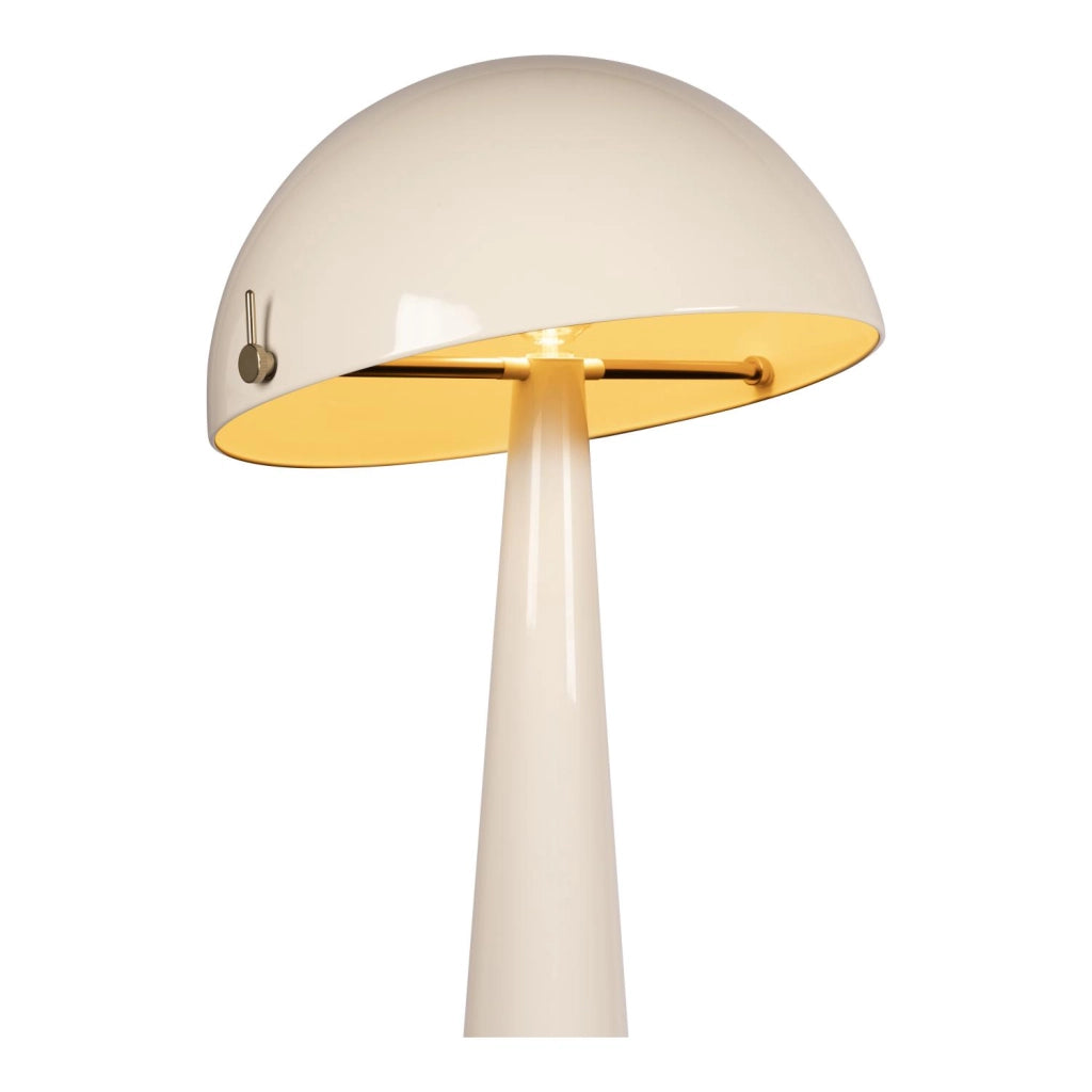 Lampada da terra fungo BARONE crema oro 1xE27 Lucide