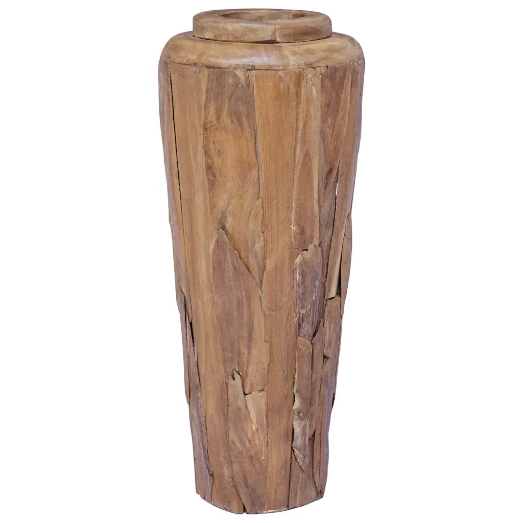 Vaso Decorativo 40x100 cm in Legno Massello di Teak 285209