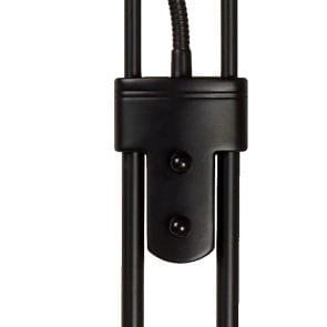 Lampada da terra Lucide Champion LED 24W 3000K nera lettura